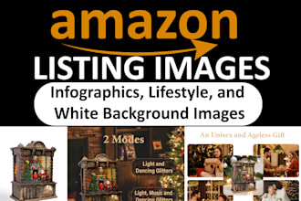 design premium amazon listing images with expert photo editing and infographics