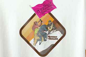 design a vintage custom mountain and outdoor t shirt design