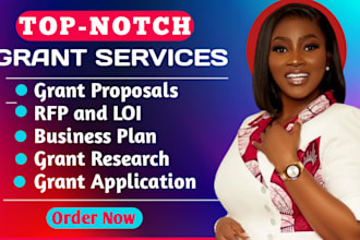 write grant proposals, rfp, grant applications, business plans