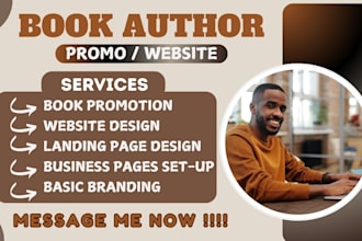 design book author website, ebook website author website, book promotion, book