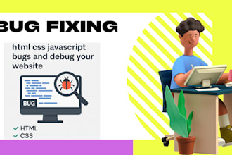 fix html css javascript bugs and debug your website