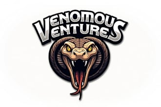 do cobra snake wild animal head mascot logo design