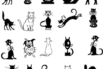 sell you cat illustration bundle of ai, eps, jpg, png, svg