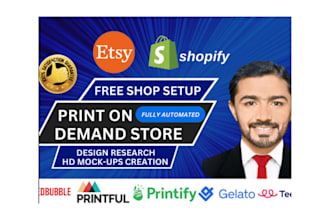etsy shopify print on demand etsy print on demand, printify gelato etsy shop seo