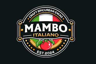 design restaurant, pizza, BBQ, food logo food truck design