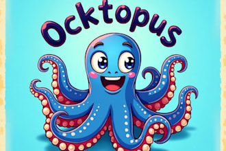 design high quality esports ocktopus mascot logo with unlimited revision