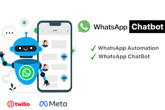 create a whatsapp chatbot for sales and support