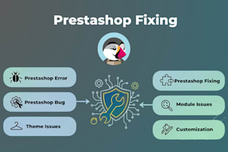 fix prestashop errors bugs customization and module issues