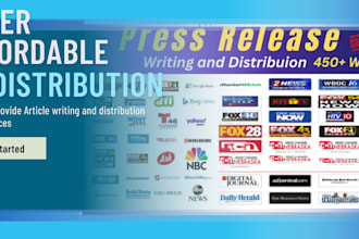 write press release and do press release distribution, PR distribution