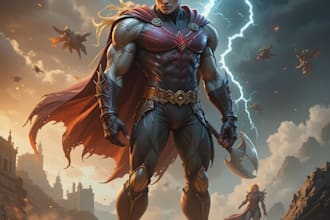 create your fantasy science fiction superhero character