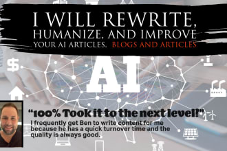 rewrite, humanize, and improve your ai articles, blogs, and content