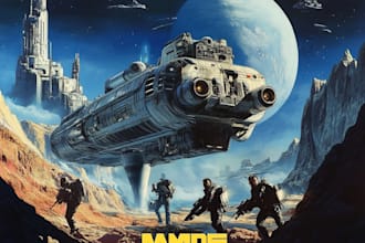draw sci fi illustration and sci fi art