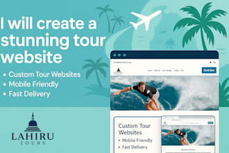 create a responsive travelling website with booking features