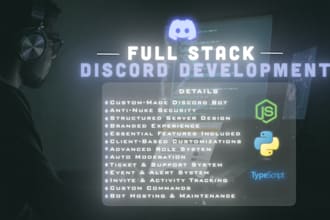 full stack discord development