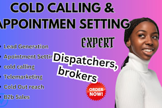 do cold calling freight brokers ,shipping companies dispatchers,dispatchers
