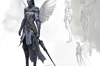 character sketch fantasy art illustration