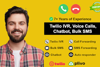 build twilio SMS, voice call, and autoresponder