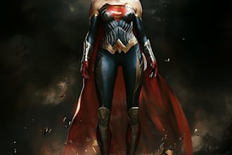 do you a dc or marvel style comic book superhero or villain character