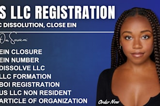 do llc registration, close llc, reinstate llc, itin, ein, dissolve llc