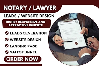 notary leads law firm leads notary landing page notary website notary leads