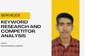provide professional keyword research and competitor analysis for your success