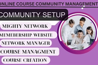 create mighty network membership website, mighty networks design, online course
