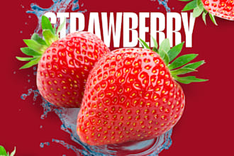 design bold and modern food and beverage posters