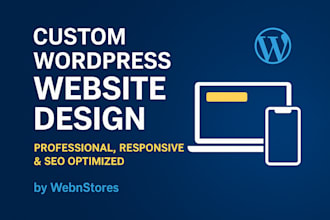 design a fast and modern wordpress website for your business or restaurant