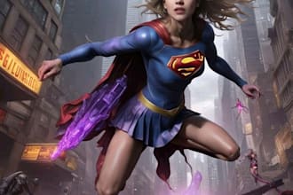 do you a dc or marvel style comic book superhero or villain character