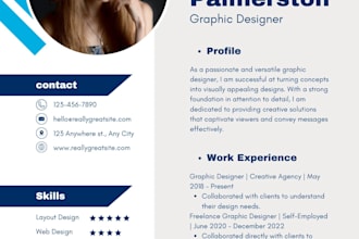 be your designer and professional CV maker