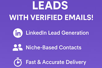 generate targeted b2b leads with verified emails and custom prospect list