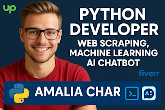 be python developer, ai chatbot, python automation, ocr, machine learning nlp ai