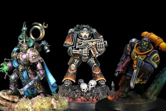 3d print and paint warhammer painting sigmar dnd minatures figures 40k aos