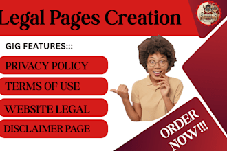 create legal pages for your website or store