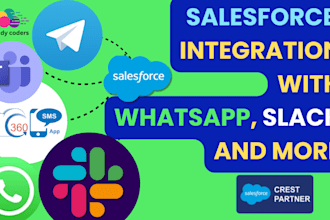 be doing salesforce integration with whatsapp slack and more