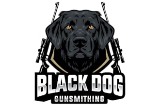 design gunsmithing and precision hunting logo
