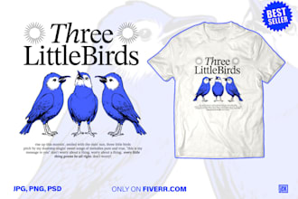 do custom illustration for tshirt or merchandise design