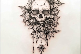 create old school or traditional tattoo style design