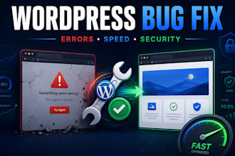 fix wordpress bugs and improve website speed