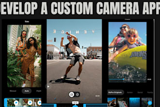 develop a custom camera, cctv, photo and video editing app