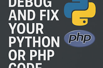 debug and fix your code in python, PHP or other
