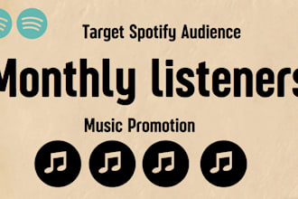create high converting ads for spotify, album, spotify monthly listeners, track
