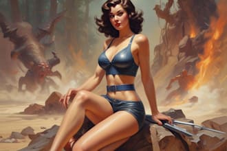 draw a pin up girl and pin up girl illustration