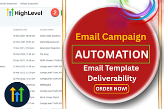 do gohighlevel email campaign automation email template sequence deliverability