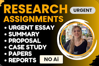 write assignment, paper, report, case study analysis, research and summary