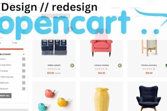 redesign, cutomize, migrate and upgrade opencart with journal 3 theme SEO