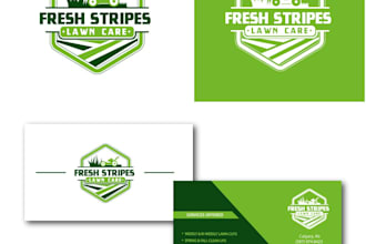 design for lawn care property maintenance business logo