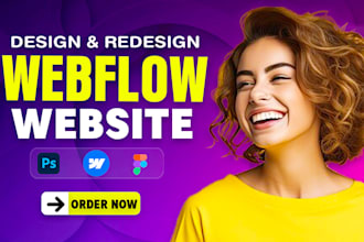 design or build webflow website development