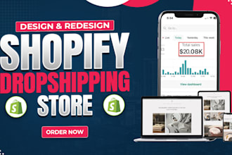 do shopify website design, create shopify store or website