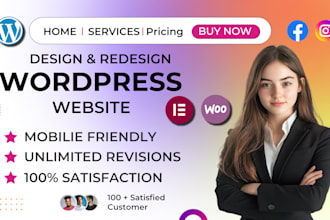 design, rebuild, edit, copy, update, revamp wordpress website, ecommerce store